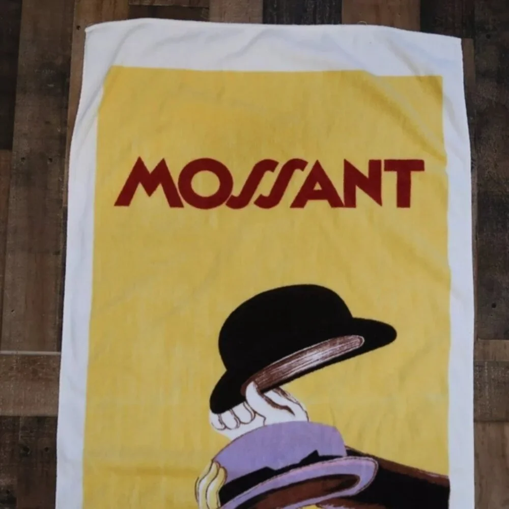 Mossant Hats by Leonardo Cappiello Beach Towel Deco Graphics Florida